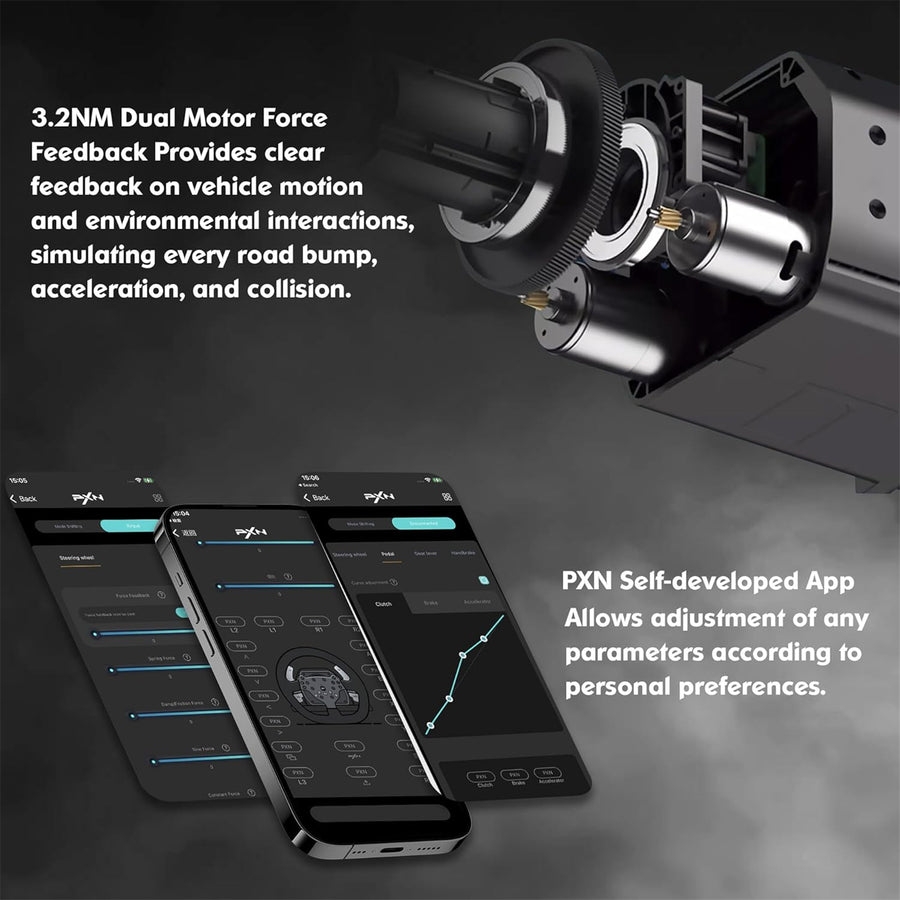 PXN-V99 - PXN V99 Force Feedback Wheel Black