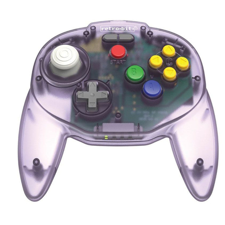Retro-Bit  Tribute64 (Atomic Purple) 2.4GHz Wireless Controller for N64, Switch, and USB Devices