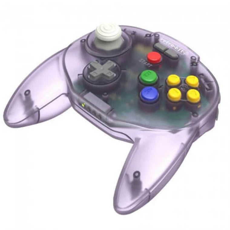 Retro-Bit  Tribute64 (Atomic Purple) 2.4GHz Wireless Controller for N64, Switch, and USB Devices