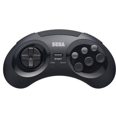 Retro-Bit SEGA 8-Button (Black) 2.4GHz Wireless Arcade Pad for Genesis / Megadrive, Switch, and USB
