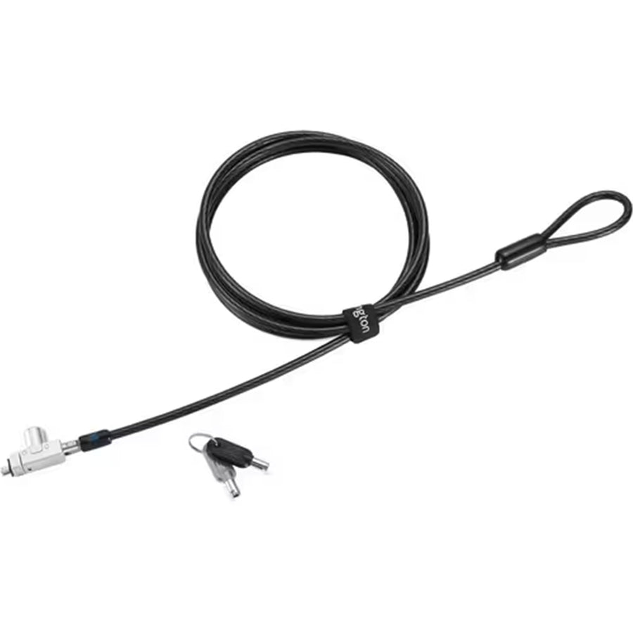 Kensington K60501M Slim N17 2.0 Keyed Laptop Lock for Wedge-Shaped Slots- Master Keyed -Master Keyed Lock - Carbon Steel - 1.80 m - for Notebook (MOQ 25)