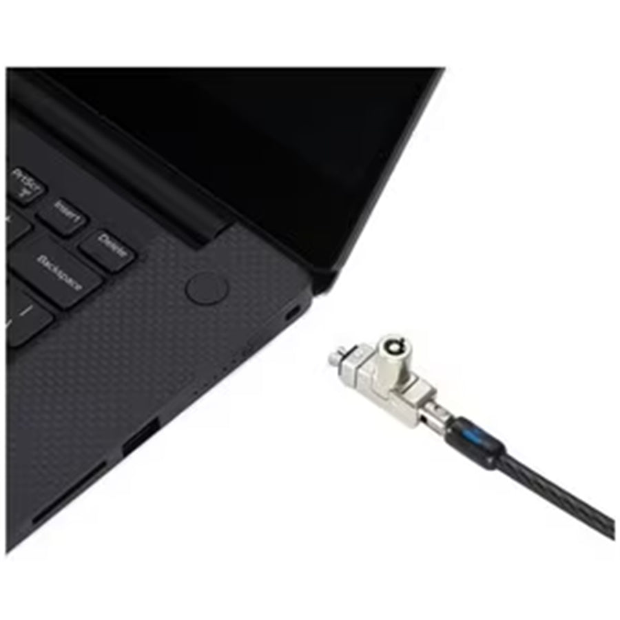 Kensington K60501M Slim N17 2.0 Keyed Laptop Lock for Wedge-Shaped Slots- Master Keyed -Master Keyed Lock - Carbon Steel - 1.80 m - for Notebook (MOQ 25)