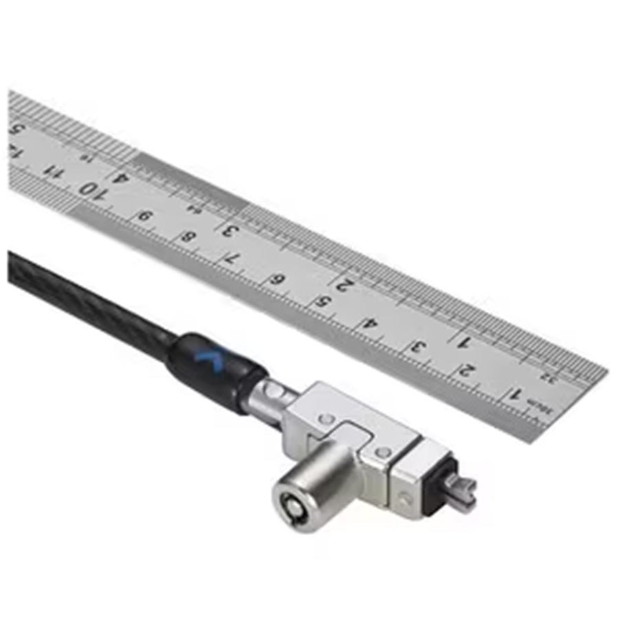 Kensington K60501M Slim N17 2.0 Keyed Laptop Lock for Wedge-Shaped Slots- Master Keyed -Master Keyed Lock - Carbon Steel - 1.80 m - for Notebook (MOQ 25)