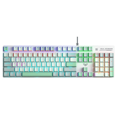 Aula S500  Zoned RGB Gaming keyboard - Gray Blue White