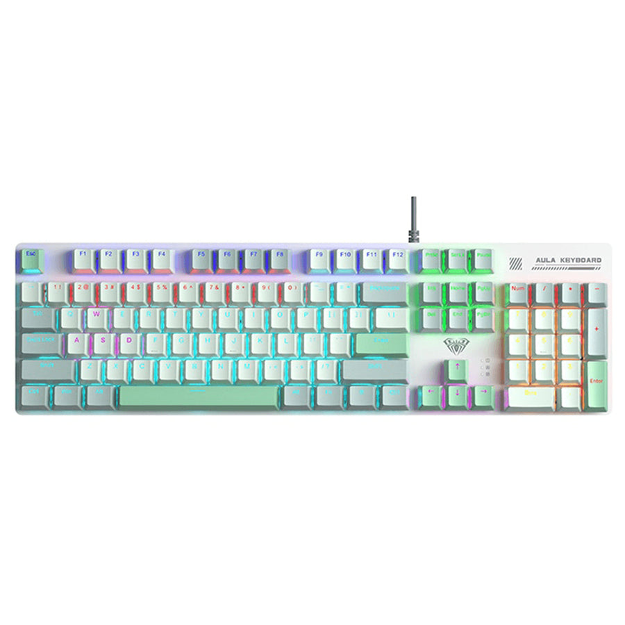 Aula S500  Zoned RGB Gaming keyboard - Gray Blue White