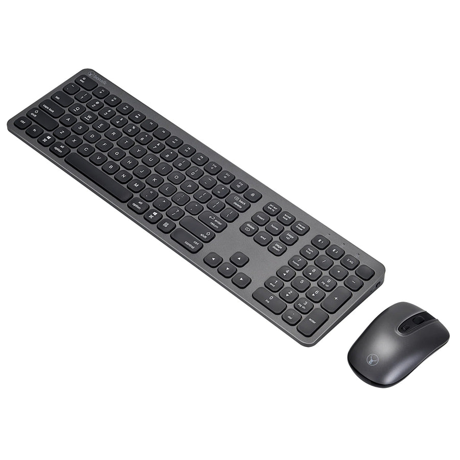 Bonelk KM-447  Bluetooth/RF Keyboard & Mouse Combo for PC and Mac - Space Grey