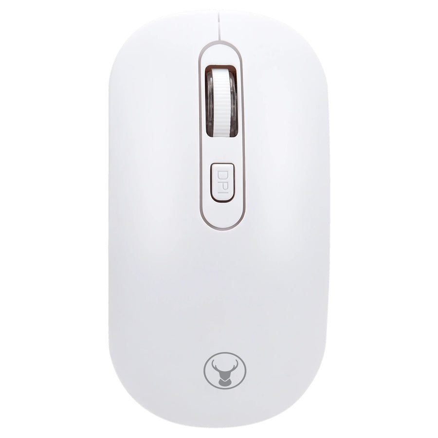 Bonelk KM-322  Wireless Keyboard & Mouse Combo for PC and Mac - White