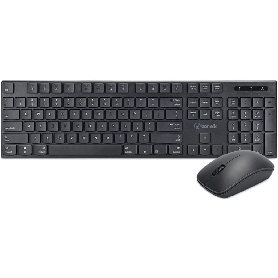 Bonelk KM-314  Wireless Keyboard & Mouse Combo for PC and Mac - Black