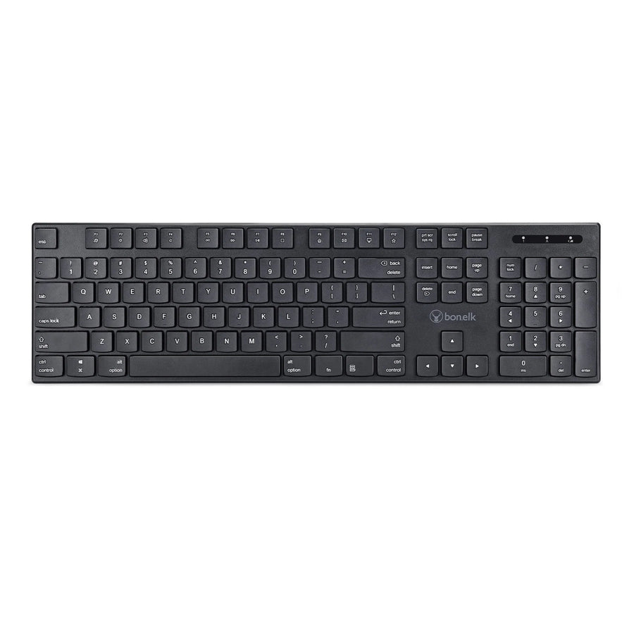 Bonelk KM-314  Wireless Keyboard & Mouse Combo for PC and Mac - Black