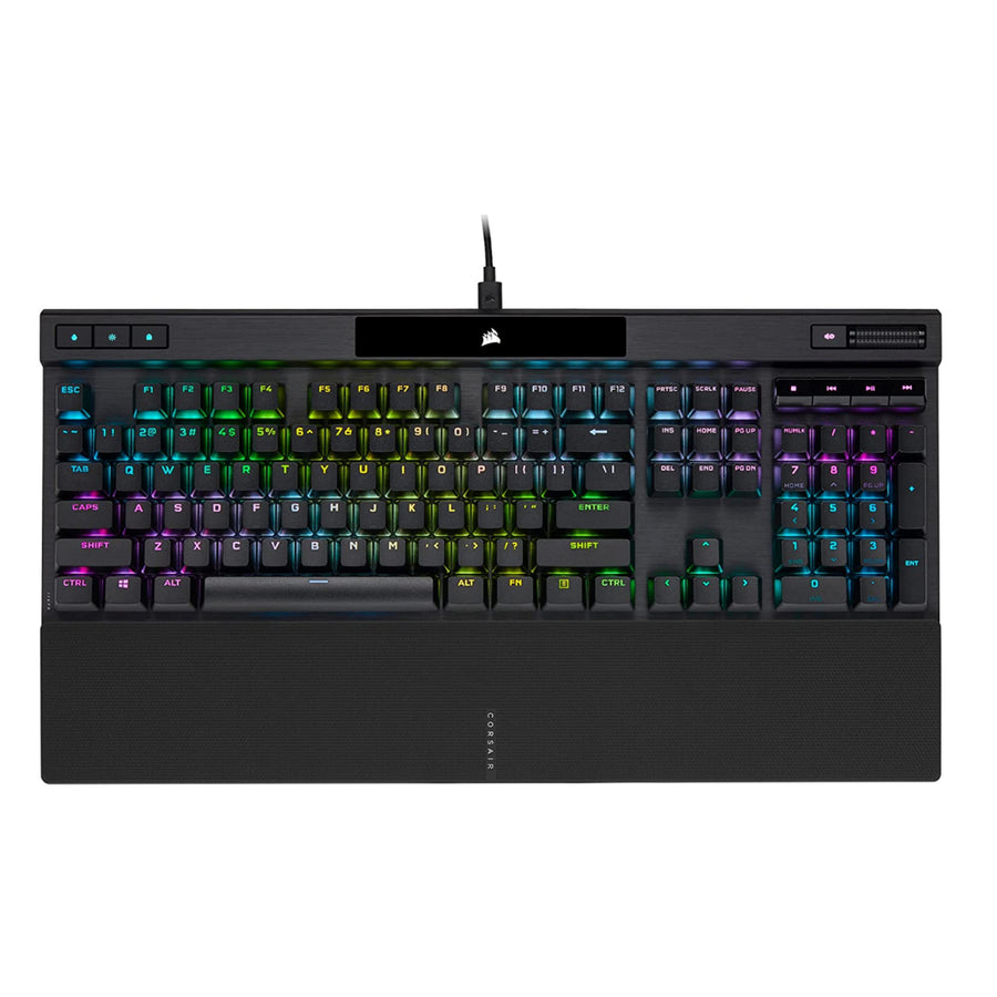 CORSAIR K70 RGB PRO MECHANICAL GAMING KEYBOARD BACKLIT RGB LED CHERRY MX RED BLACK BLACK PBT KEYCAPS