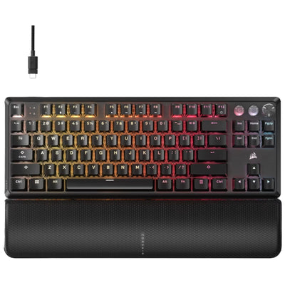 CH-911911G-NA - CORSAIR K70 PRO TKL HIGH PERFORMANCE HALL EFFECT RAPID TRIGGER GAMING KEYBOARD - BLACK