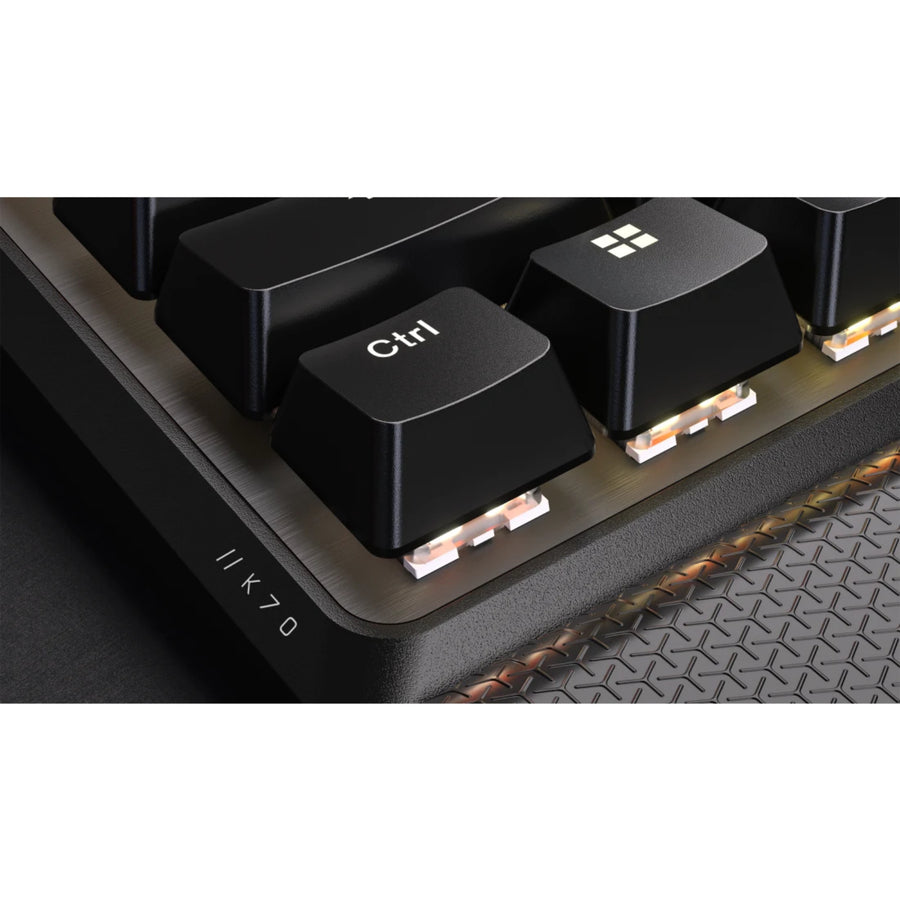CH-914901E-NA - CORSAIR K70 CORE TKL WIRELESS RGB MLX RED V2 SOUND DAMPENING ROTARY DAIL GAMING KEYBOARD