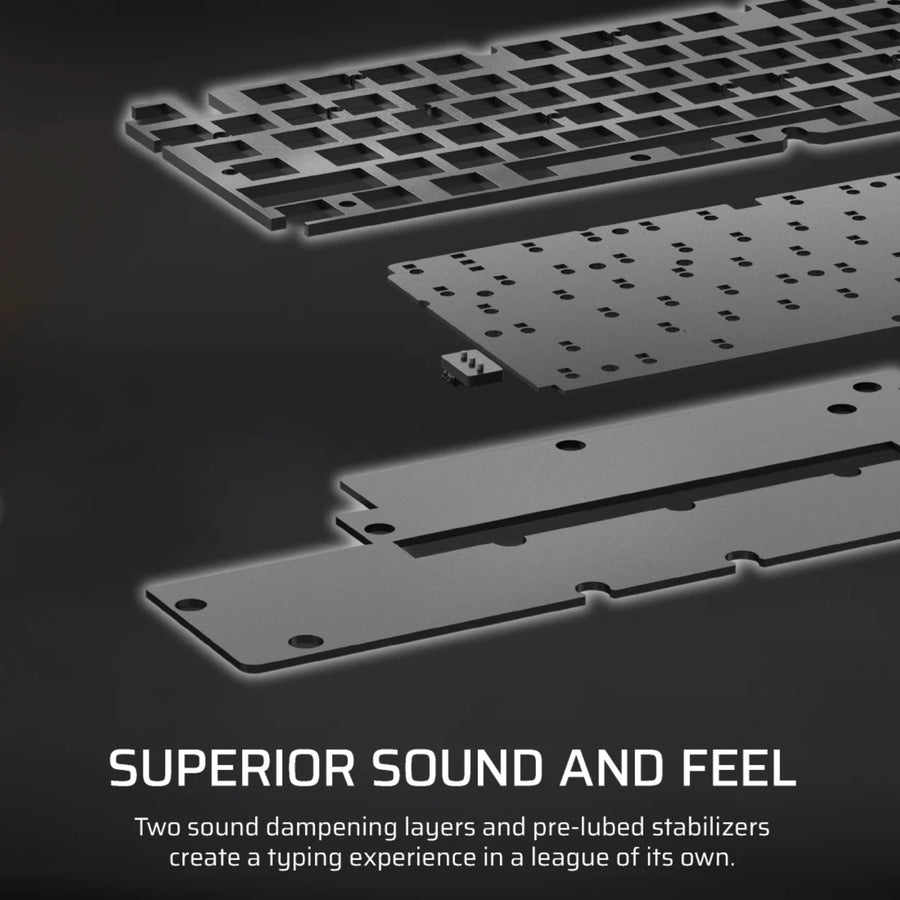 CH-914901E-NA - CORSAIR K70 CORE TKL WIRELESS RGB MLX RED V2 SOUND DAMPENING ROTARY DAIL GAMING KEYBOARD