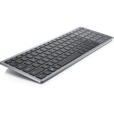Dell 580-AKQD Compact Multi-Device Wireless Keyboard US English - Wireless Connectivity - Bluetooth/RF - 2.40 GHz Mute, Volume Up, Volume Down Hot Key(s) - ChromeOS - English (US) - QWERTY L