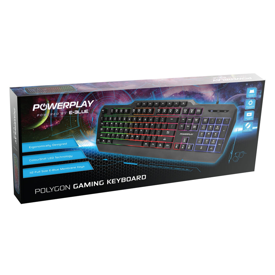 E-Blue Gaming Tastatur EBPKB - PowerPlay Polygon Gaming Tastatur