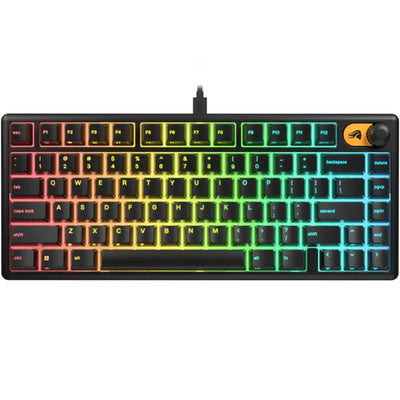 Glorious GMBK 75% Wired Membrane Gaming Keyboard - Black