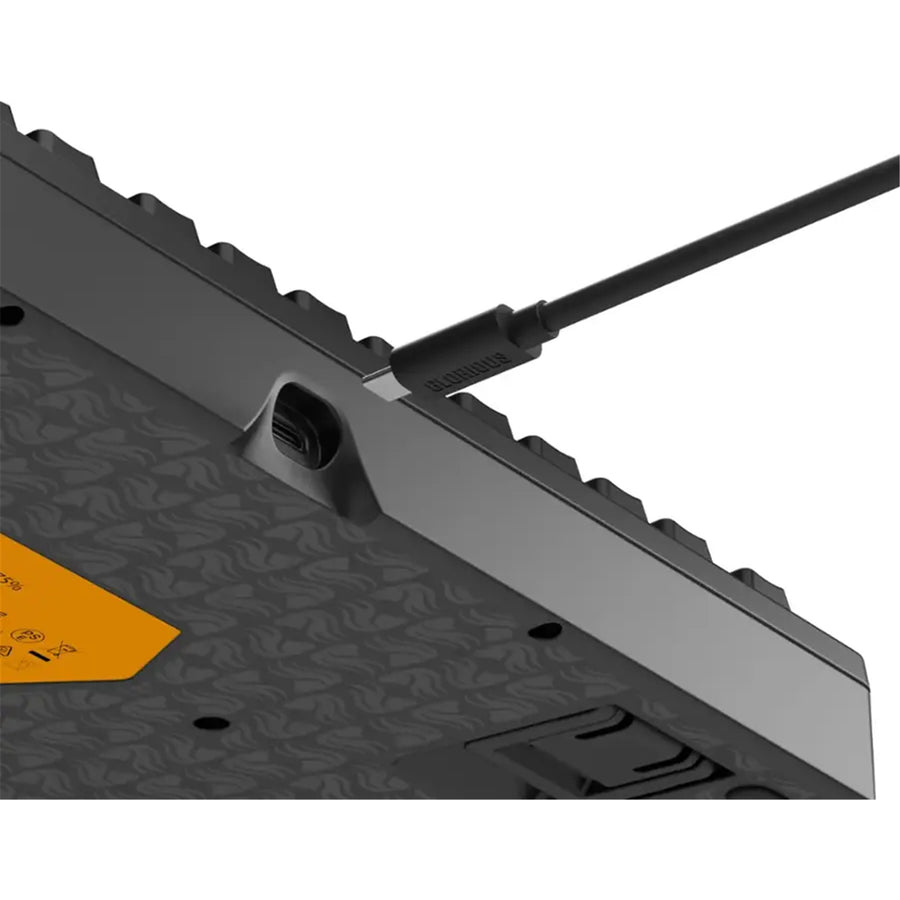 Glorious GMBK 75% Wired Membrane Gaming Keyboard - Black