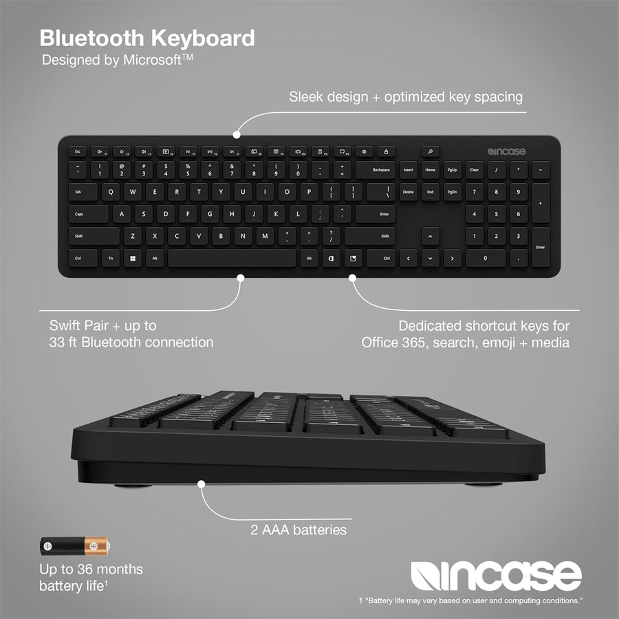 INCASE QSZ-00017 - Bluetooth Keyboard