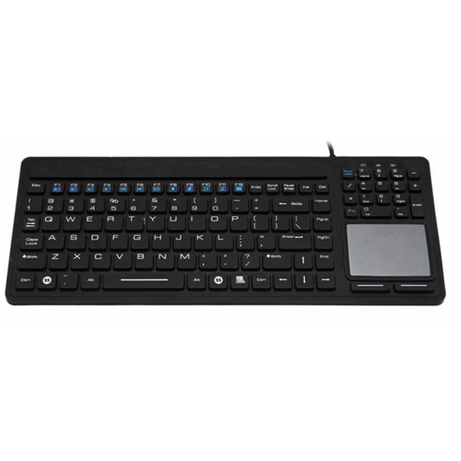 SK308 - Inputel SK308 Silicone Keyboard + Trackpad IP68 - USB
