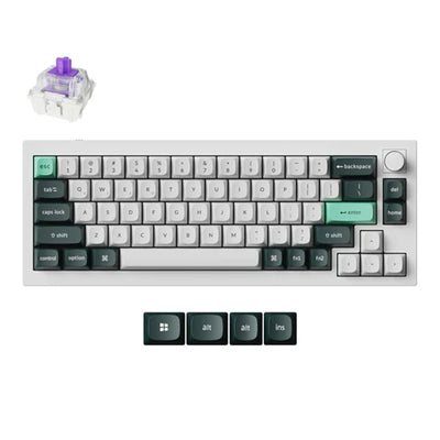 Keychron Q2 HE QMK Wireless Fully Assembled Knob Shell White Gateron Double-Rail Magnetic Nebula Switch Custom Keyboard