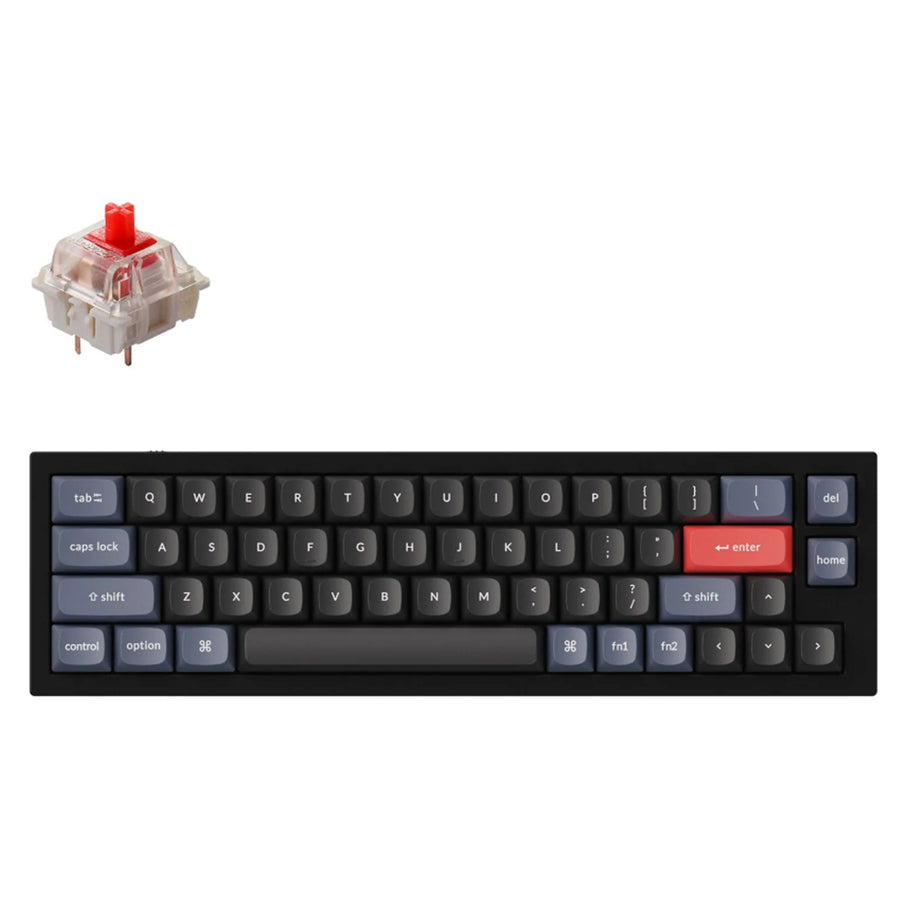 Keychron Q9-C1 40% Layout 52 Key Black Red Switch RGB Hot-Swap Wired Keyboard