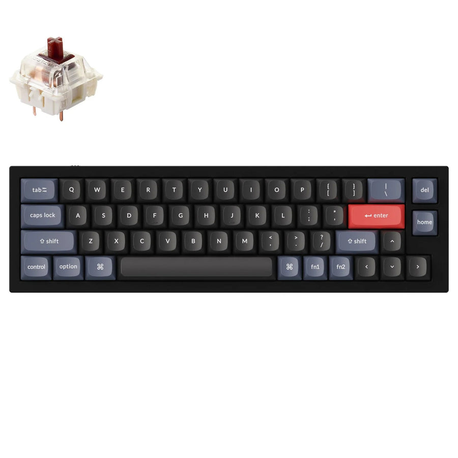 Keychron Q9-C3 40% Layout 52 Key Black Brown Switch RGB Hot-Swap Wired Keyboard