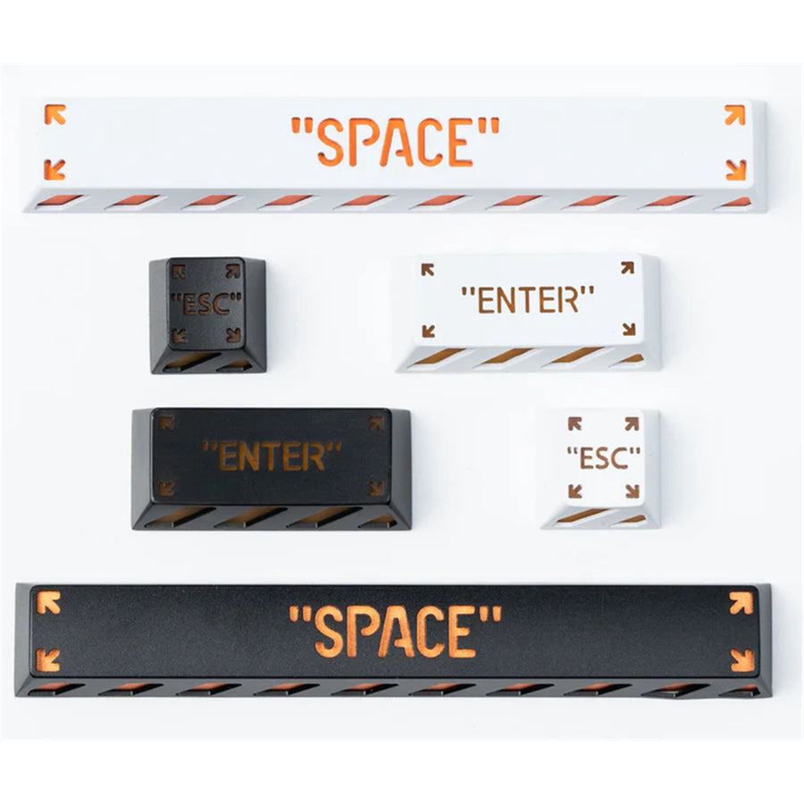Keychron Spacebar key Keycap (6.25u) White and Orange