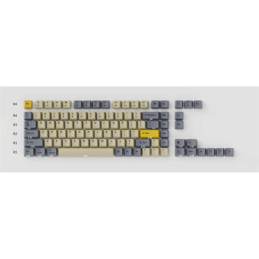 Keychron Q1 & K2 OEM Dye-Sub PBT Keycap Set - Wheat Gray