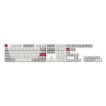 KEYC-PBT-47 - Keychron Double Shot KSA PBT Keycap Full Keycap Set - Light Gray and White