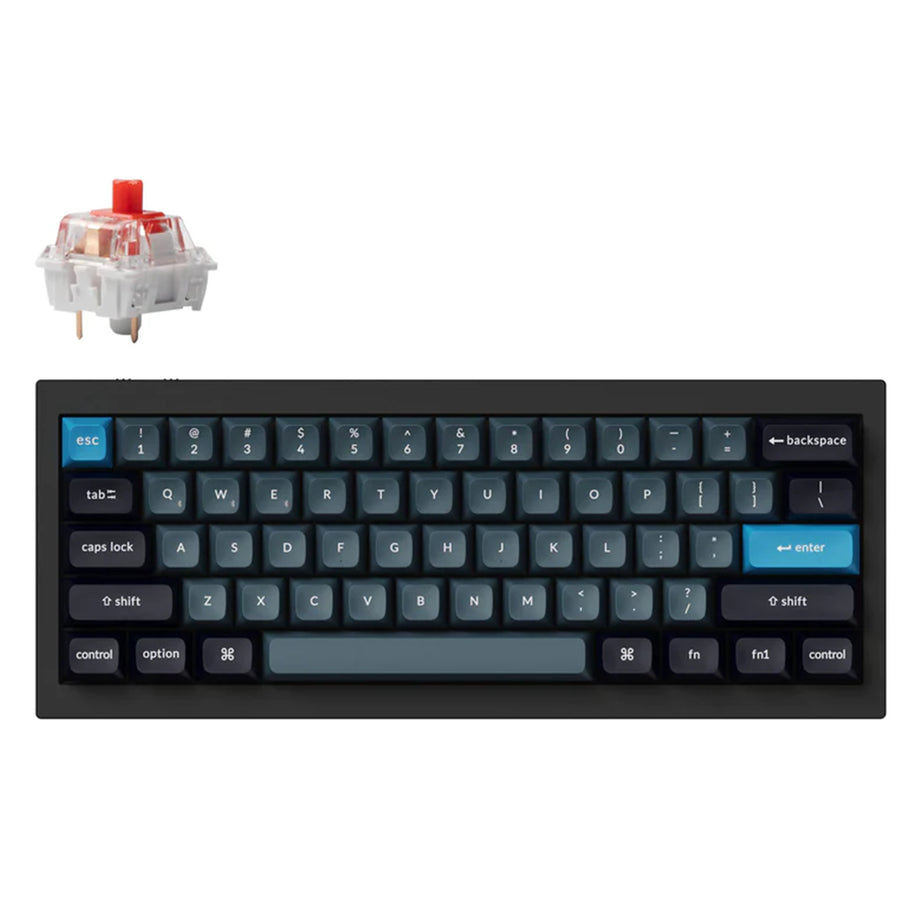 Keychron Q4 Pro 60% Swappable RGB Backlight Red Switch KSA Keycap - Black