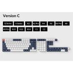 KEYC-T6 - Keychron OEM Dye-Sub PBT Keycap Set - Bluish Black White Full Set