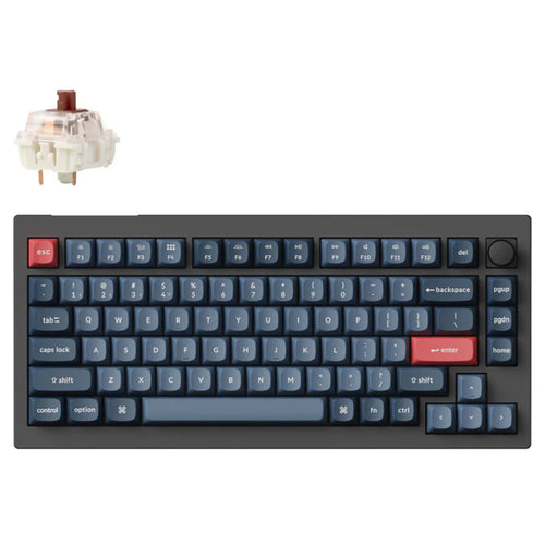 Keychron V1 Max QMK/VIA Wireless Custom Mechanical Keyboard - Gateron Jupiter Brown