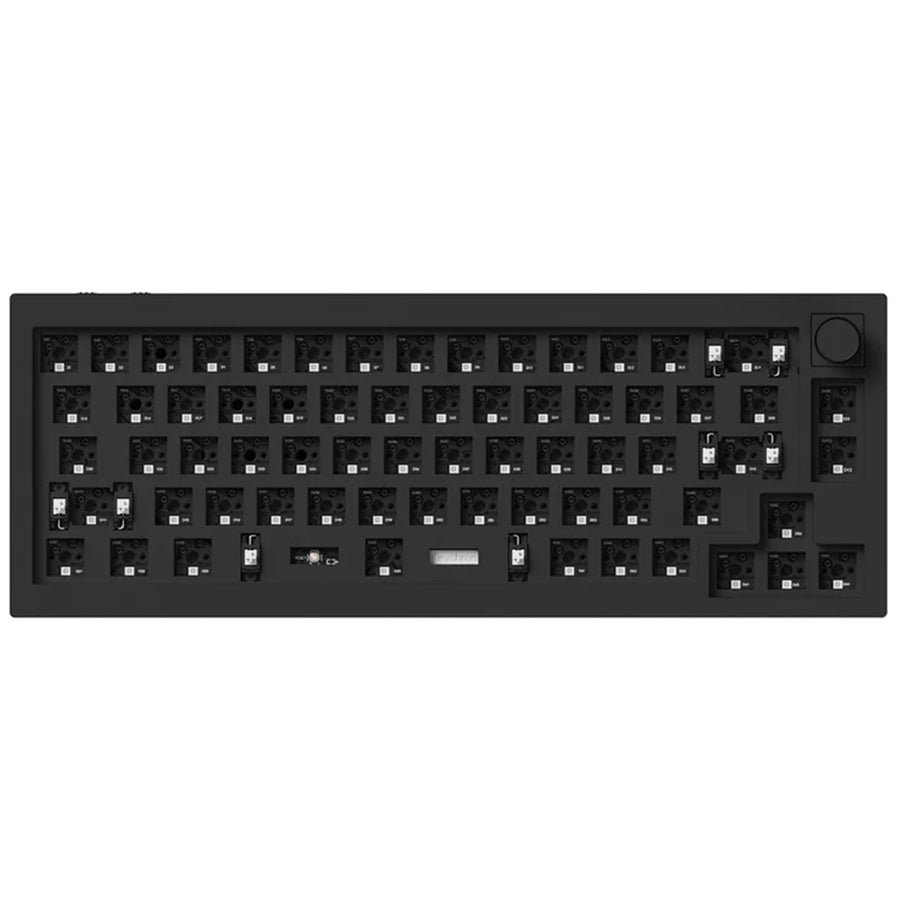 Keychron Q2 Pro 65% QMK/VIA Wireless Custom Mechanical Keyboard Barebone Knob Carbone Black