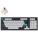 KEYC-Q5M-M3 - Keychron Q5 Max ANSI 96% Layout 100 Key Carbon Black Full Assembled Knob Brown Switch RGB Hot-Swap Gateron Jupiter Wireless / Wired / 2.4GHz Normal Profile QMK Custom Keyboard