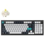 KEYC-Q5M-M4 - Keychron Q5 Max ANSI 96% Layout 100 Key Carbon Black Full Assembled Knob Banana Switch RGB Hot-Swap Gateron Jupiter Wireless / Wired / 2.4GHz Normal Profile QMK Custom Keyboard