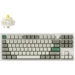 KEYC-Q3M-P4 - Keychron Q3 Max ANSI 80% TKL 87 Key Shell White Full Assembled Knob Banana Switch RGB Hot-Swap Gateron Jupiter Wireless / Wired / 2.4GHz Normal Profile QMK Custom Keyboard