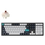 KEYC-Q6M-M3 - Keychron Q6 Max QMK/VIA ANSI Full Size Layout 104 Key Carbon Black Full Assembled Knob Brown Switch RGB Hot-Swap Gateron Jupiter Wireless / Wired / 2.4GHz Normal Profile QMK Custom Keyboard