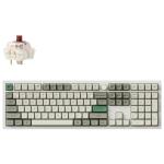 KEYC-Q6M-P3 - Keychron Q6 Max QMK/VIA ANSI Full Size Layout 104 Key Shell White Full Assembled Knob Brown Switch RGB Hot-Swap Gateron Jupiter Wireless / Wired / 2.4GHz Normal Profile QMK Custom Keyboard
