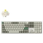 KEYC-Q6M-P4 - Keychron Q6 Max QMK/VIA ANSI Full Size Layout 104 Key Shell White Full Assembled Knob Banana Switch RGB Hot-Swap Gateron Jupiter Wireless / Wired / 2.4GHz Normal Profile QMK Custom Keyboard