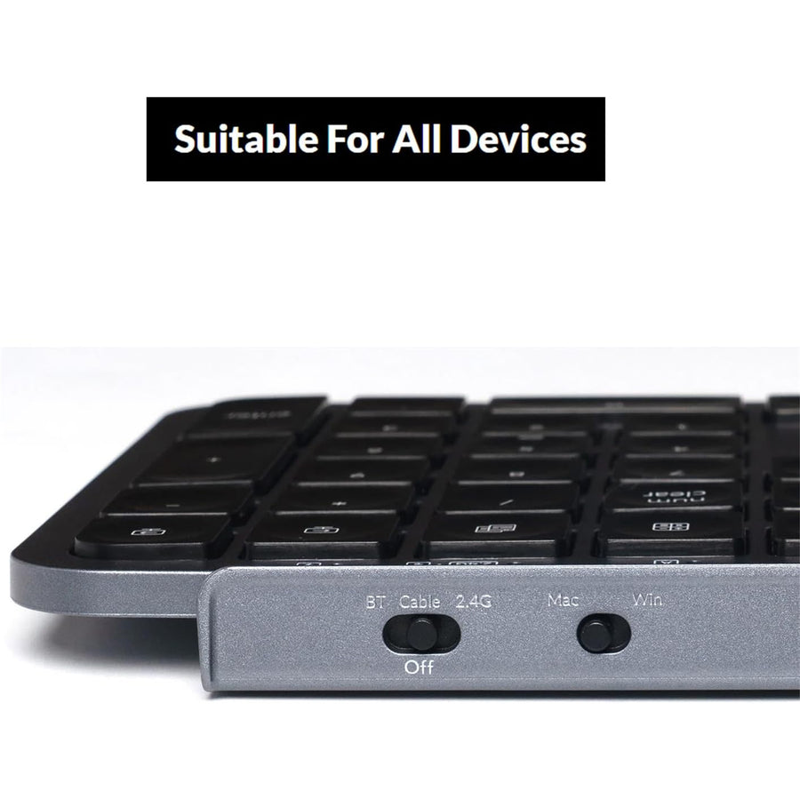Keychron B6 Pro Ultra-Slim Wireless Keyboard - Space Gray