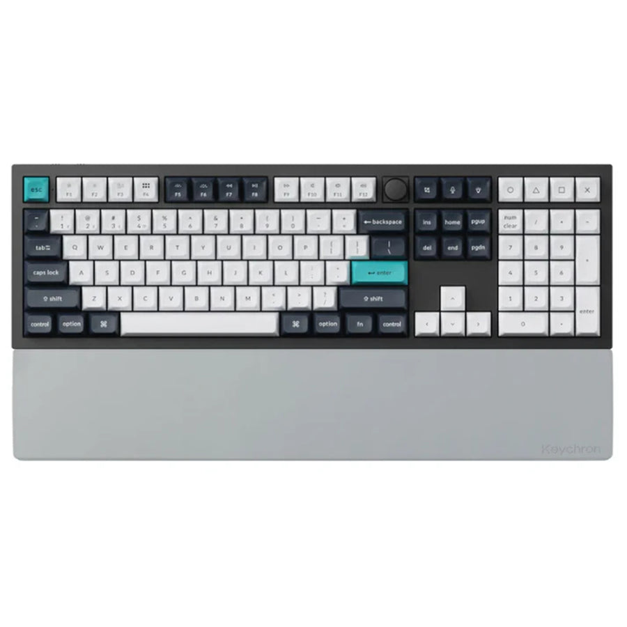 Keychron Silicone Palm Rest - To suit 100% size keyboards - 435mm Long - Gray