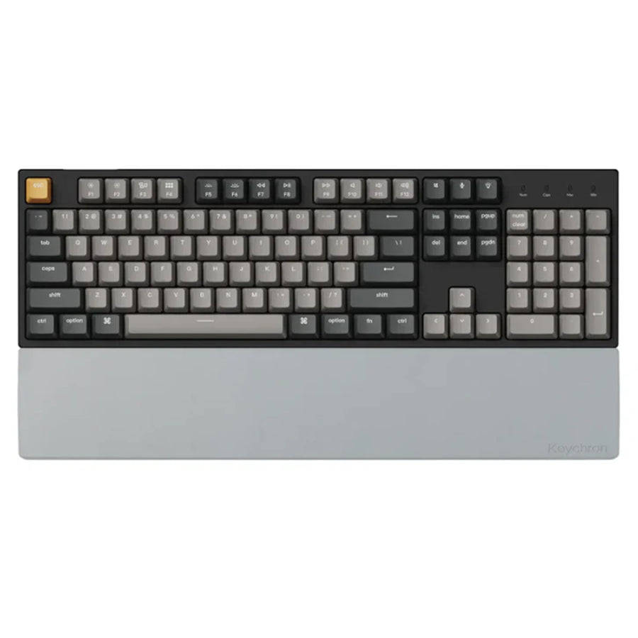 Keychron Silicone Palm Rest - To suit 100% size keyboards - 435mm Long - Gray