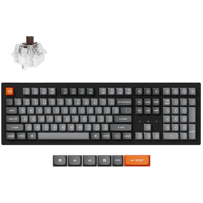 Keychron K10 Max QMK Fully Assembled (Hot-Swappable) RGB Backlight Super Brown Wireless Mechanical Keyboard