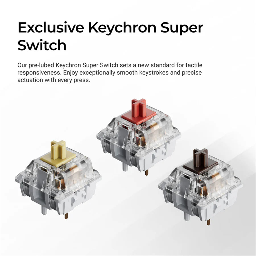 Keychron K10 Max QMK Fully Assembled (Hot-Swappable) RGB Backlight Super Brown Wireless Mechanical Keyboard