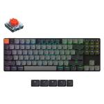 KEYC-K1X-H1 - Keychron K1 QMK RGB Backlight (Hot-Swappable) Low Profile 2.0 Red Switch Wireless Mechanical Keyboard