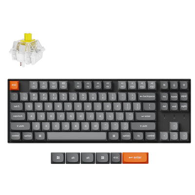 Keychron K8 Max QMK Fully Assembled (Hot-Swappable) RGB Backlight Super Banana Wireless Mechanical Keyboard