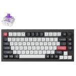 KEYC-Q1H-M1 - Keychron Q1 HE QMK Wireless Fully Assemble Knob Carbon Black Gateron Double-Rail Magnetic Nebula Switch Custom Keyboard