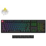 KEYC-K10X-J4 - Keychron K10 QMK Wireless RGB Backlight Aluminum Frame Keychron Superswitch Banana (Hot-Swappable) Mechanical Keyboard