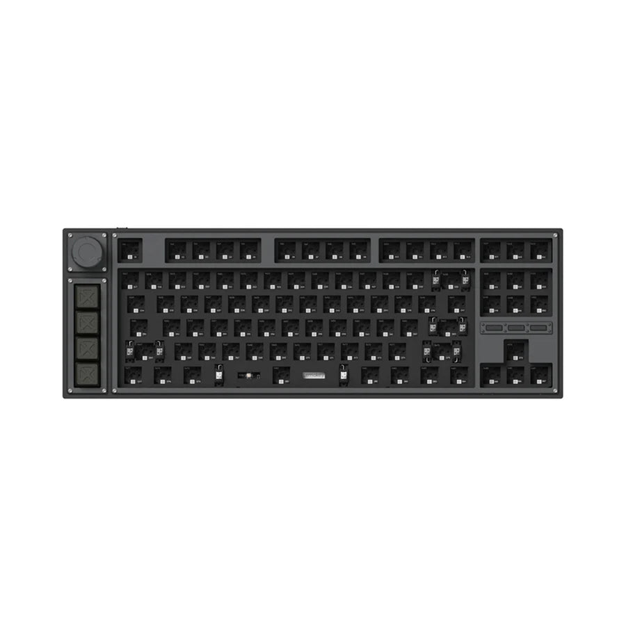 Keychron Lemokey L3 QMK/VIA Barebone Knob Carbon Black Wireless Custom Barebone Mechanical Keyboard