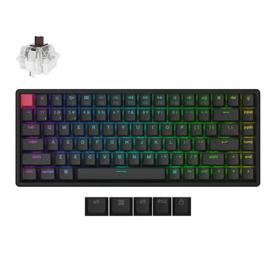 Keychron K2 QMK RGB Backlight Aluminum Frame Super Switch Brown (Hot-Swappable) Wireless Mechanical Keyboard